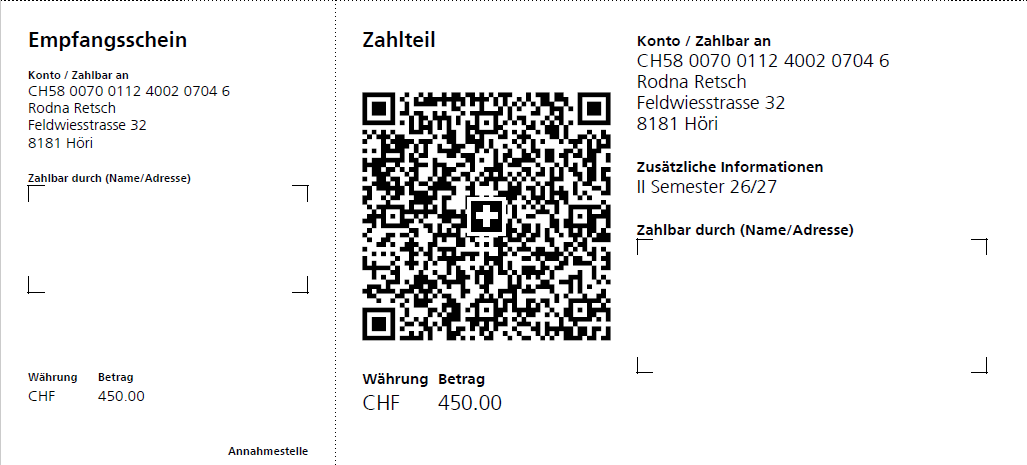QR Code II Semster 26/27